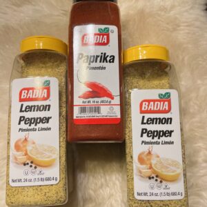 Badia Paprika and Badia Lemon